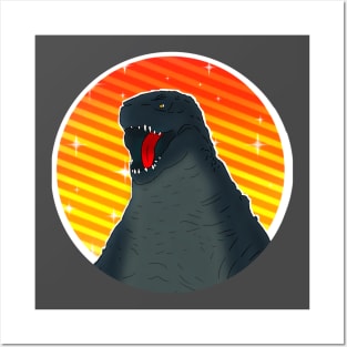 Godzilla t-shirt Posters and Art